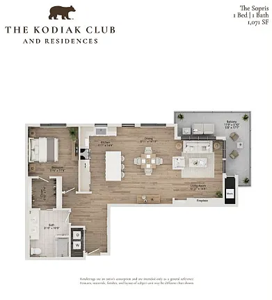 Floor plan The Sopris