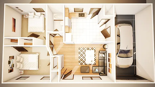 Floor plan Fort Town Place VII