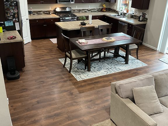 Open Kitchen with ample storage and island