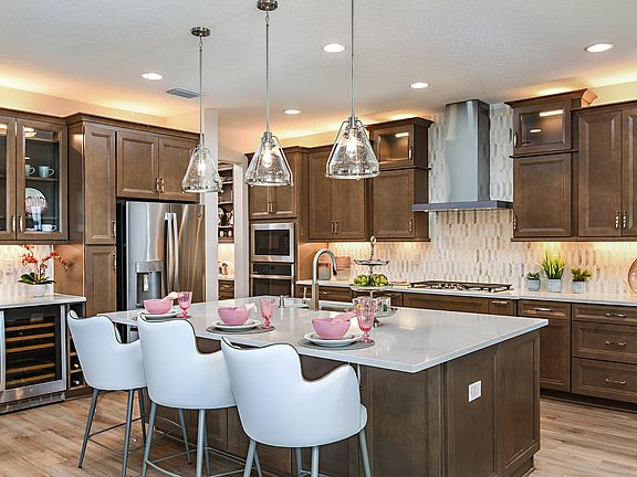Gourmet Kitchen with Large Center Island Westshore II at Hawkstone