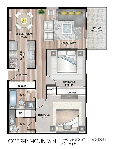 Floor plan Copper Mountain
