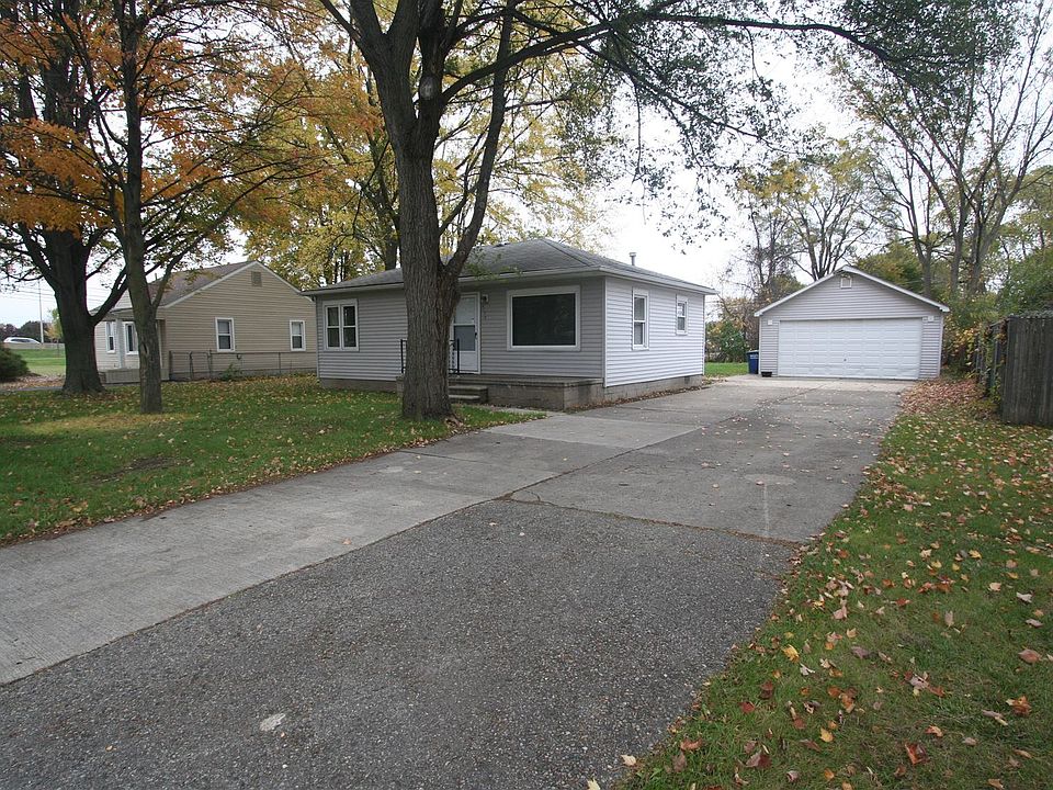 South view with garage