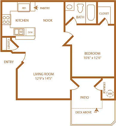 Floor plan 1X1