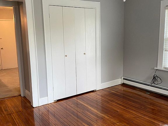 Bedroom, refinished HW floors, double closet