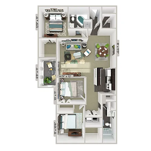 Floor plan C1 - Madison