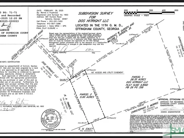 0 Sister's Ferry Rd., Clyo, GA 31303