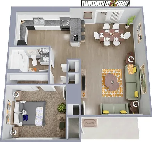 Floor plan 1X1