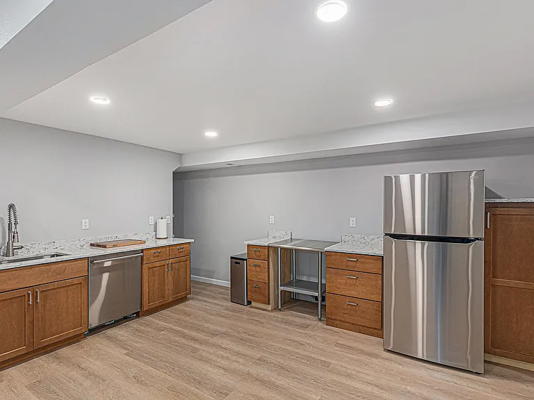 Basement kitchenette