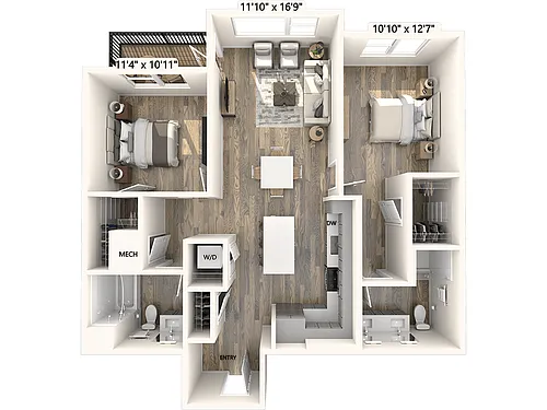 Floor plan BM08-1069-sf-Apt314-714