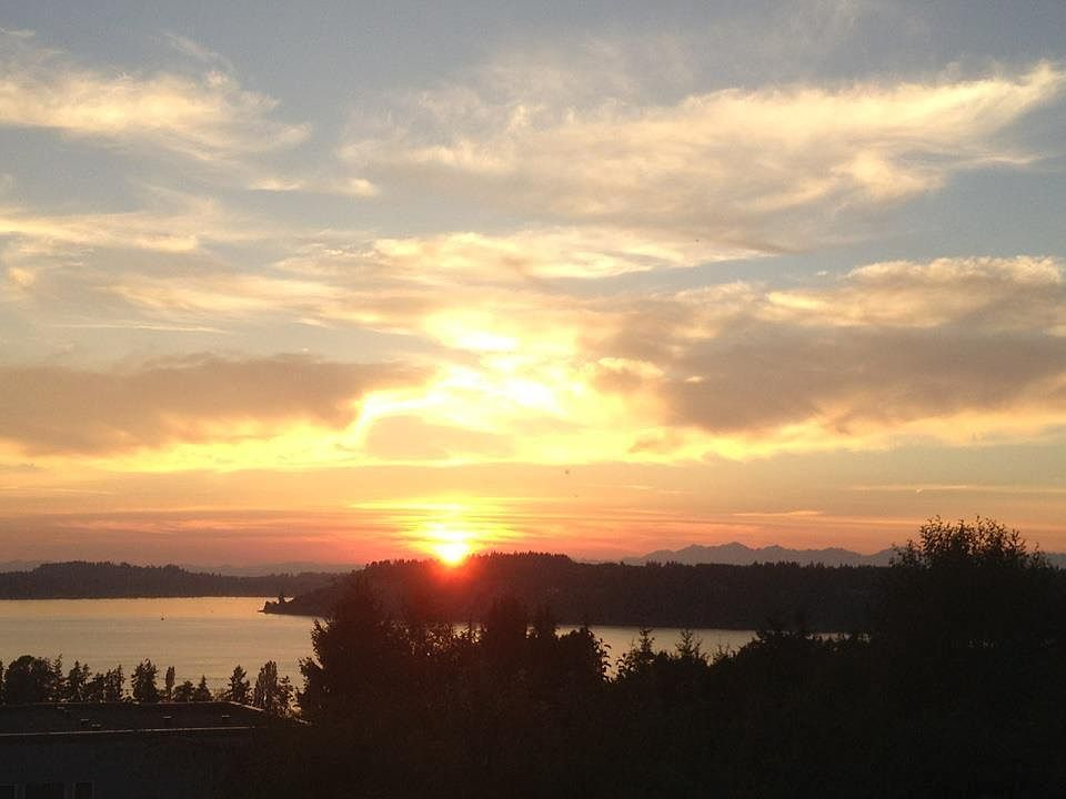 Sunset from deck. Beautiful views.