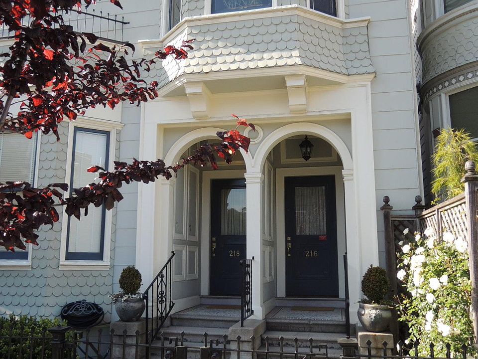 Main entry on the left
