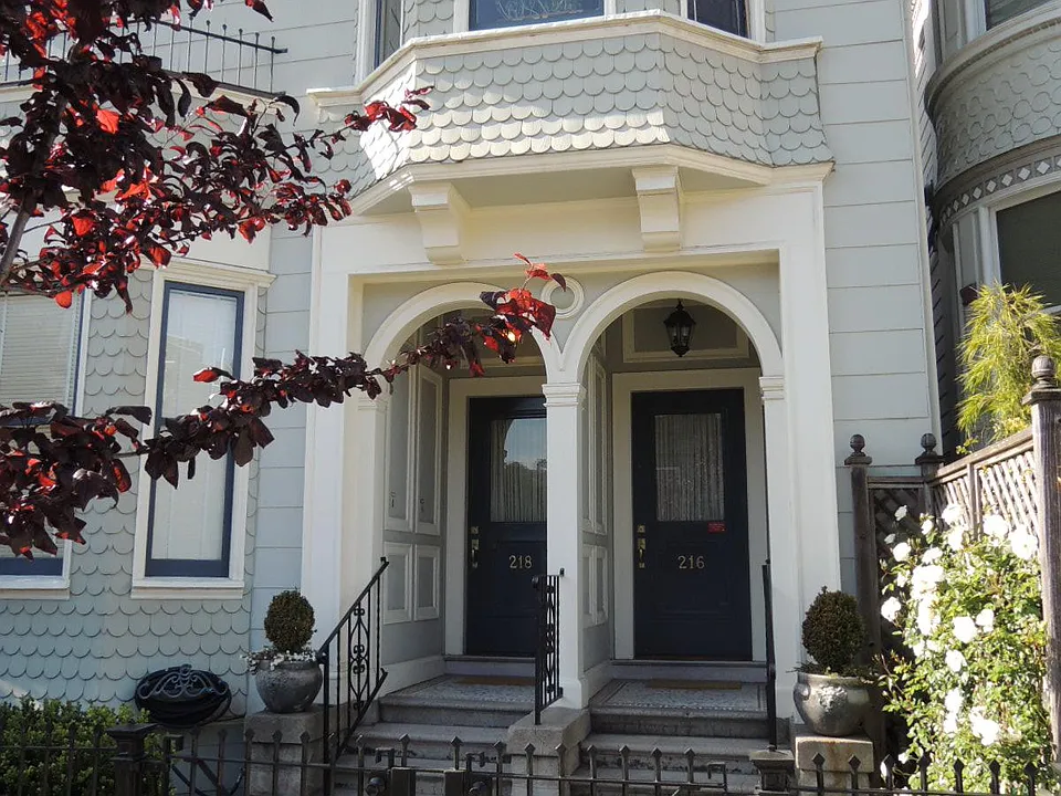 Main entry on the left