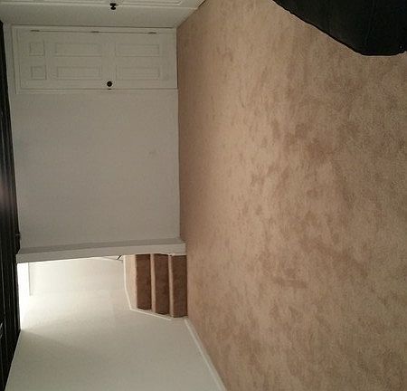 spacious family room custom stone firepl