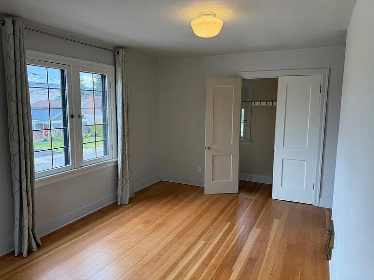 Upstairs bedroom with large closet