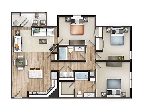 Floor plan The Wescott