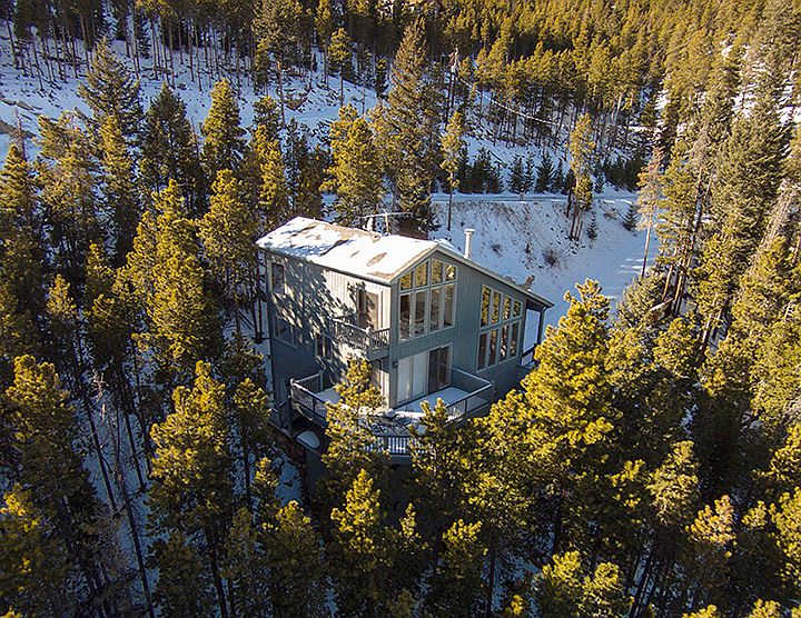 Aerial of property and home