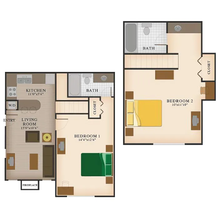Floor plan B2 Premium Townhome