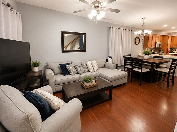Spacious Open-Concept Living Room