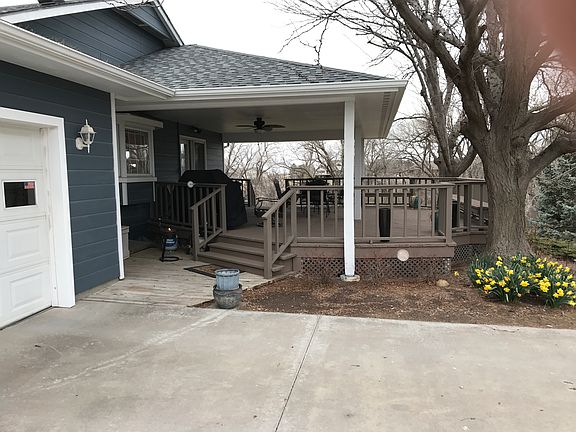 Garage and covered deck