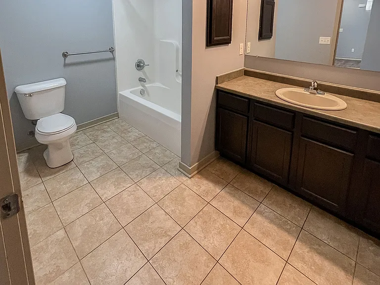 Large bathrooms.