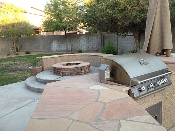 Built-in BBQ