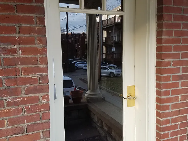 Secured common hallway professionally cleaned every month