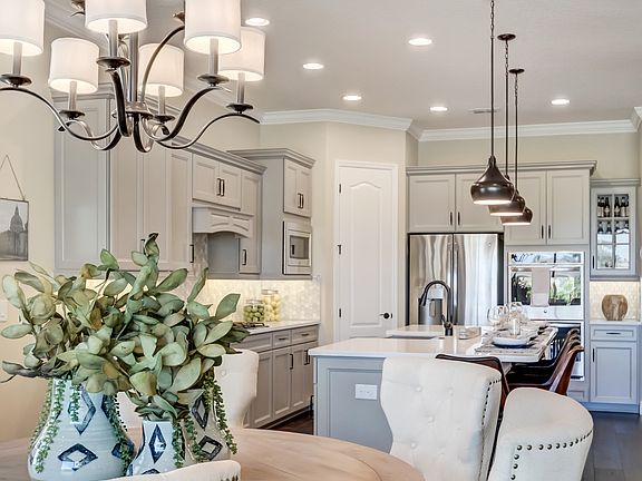 Cozy dining area next to kitchen