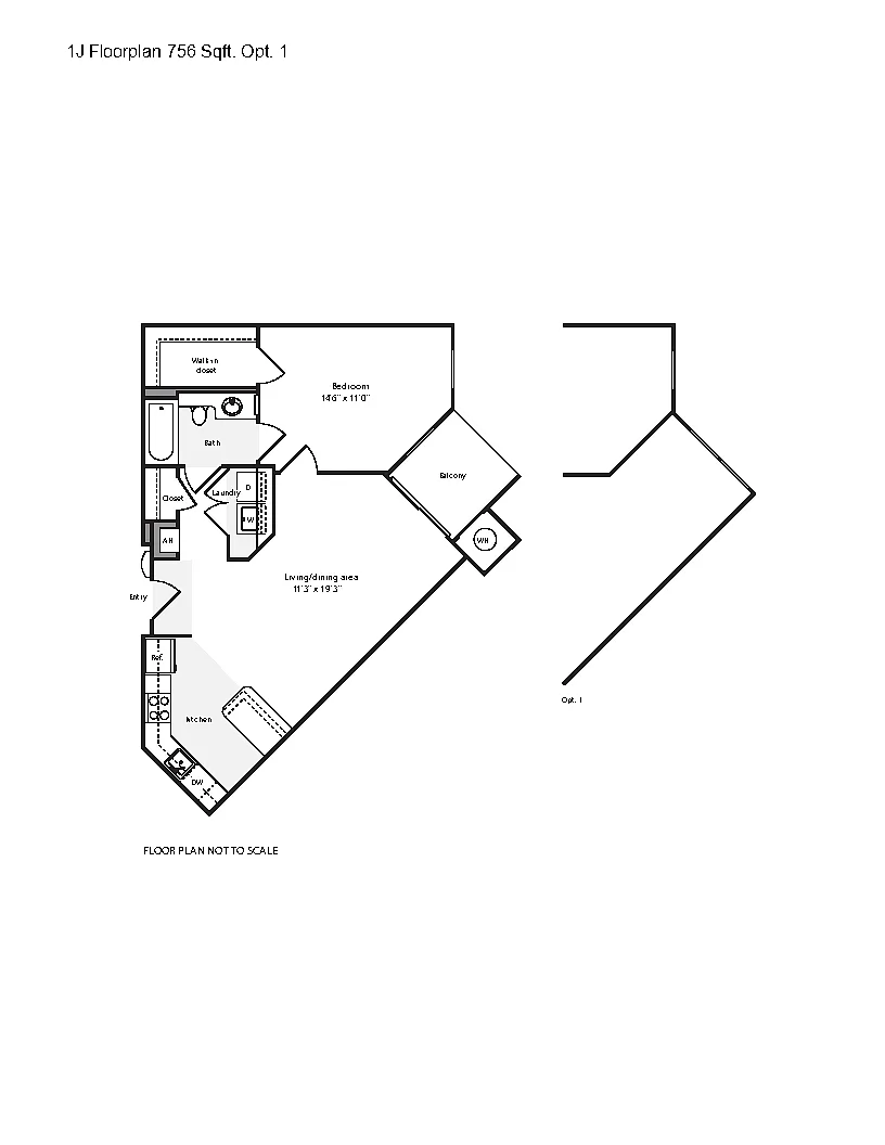 Floor plan 1J