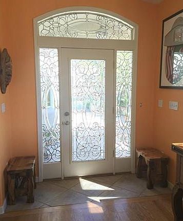 Front door from dining area