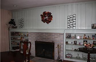 Living Room - woodburning Fireplace