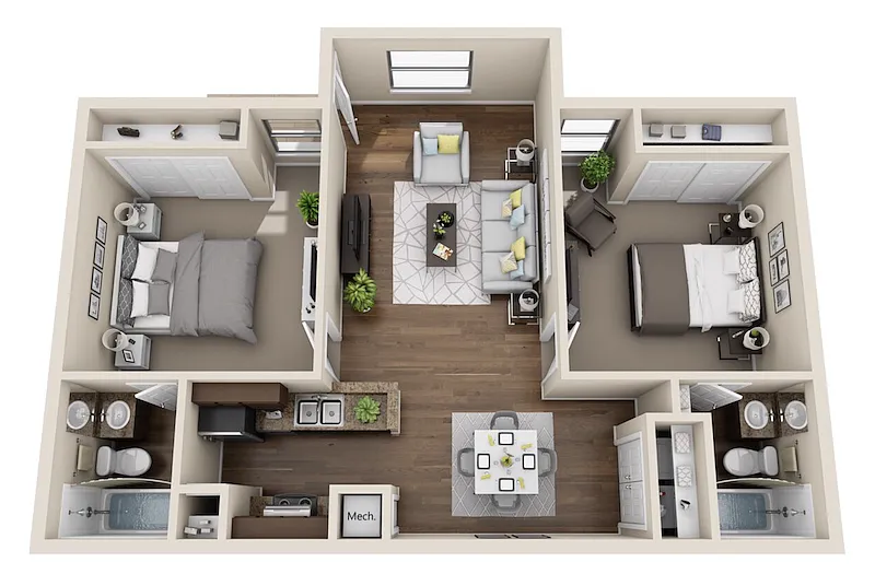 Floor plan 2 Bedroom