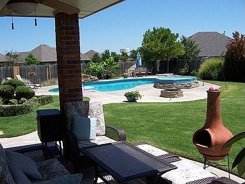 Pool View from Back Patio