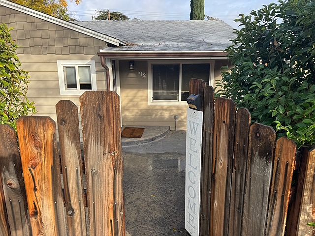 Gate into front courtyard