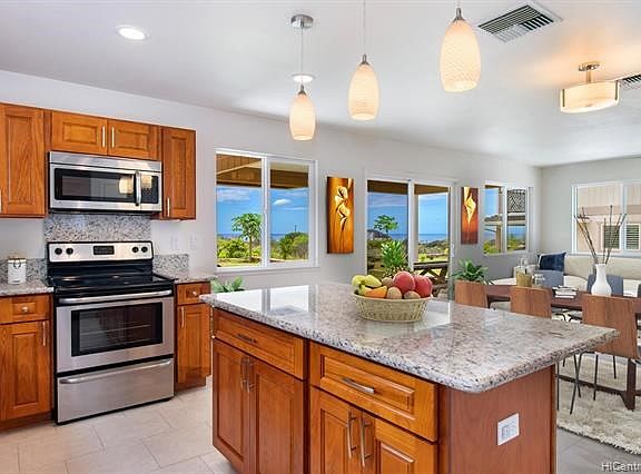 Virtually Staged - View from Kitchen into Living Room