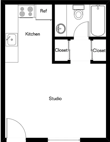 Floor plan Studio