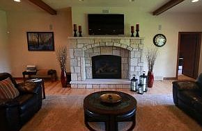 Gas Fireplace in Great Room