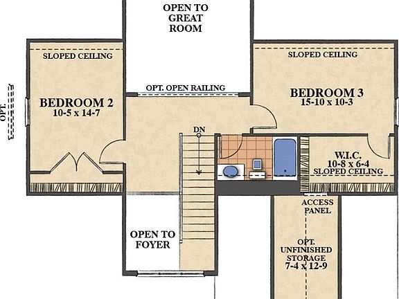 Included Second Floor Layout