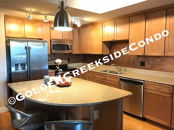 Kitchen.. Granite countertops. Copper backsplash. Stainless Steel appliances.