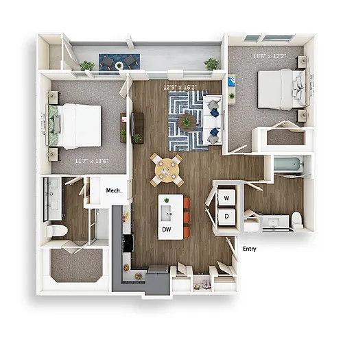 Floor plan B3
