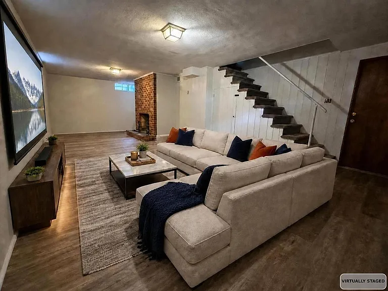 Basement staged