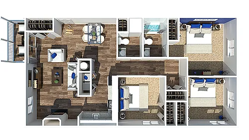 Floor plan 3 Bedroom