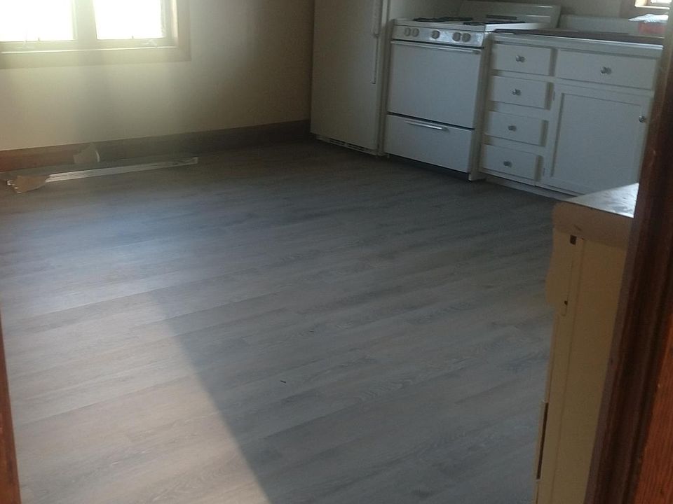 Kitchen with new flooring