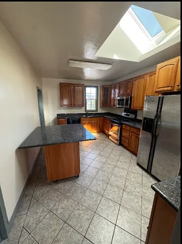 Kitchen from dining room doorway
