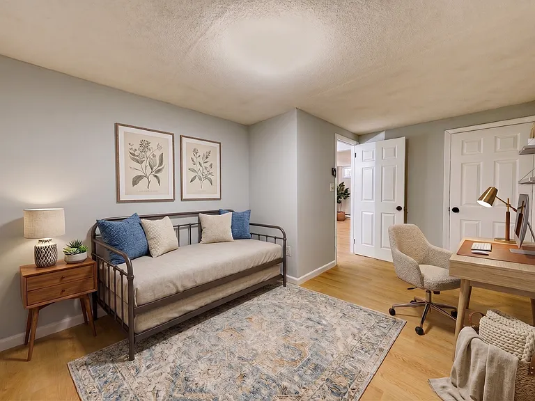 Basement flex room- virtually staged.