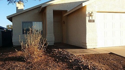 Front porch is private and covered