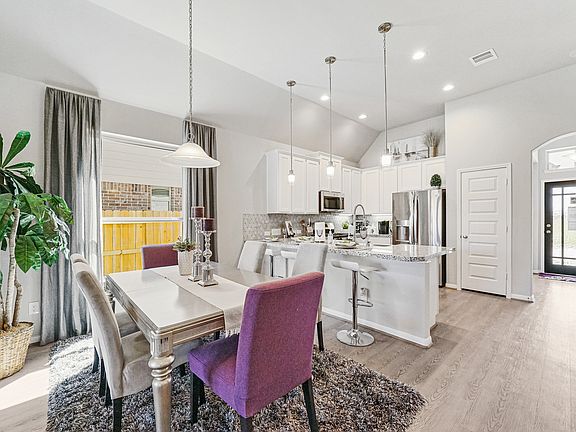Dining area is open to the kitchen