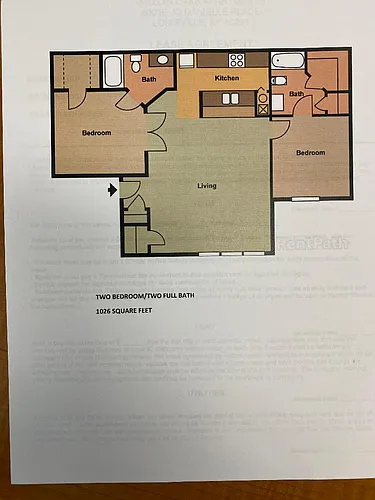 Floor plan 2 bedroom