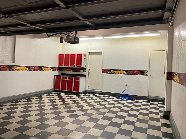 Finished 2 car garage and workshop.