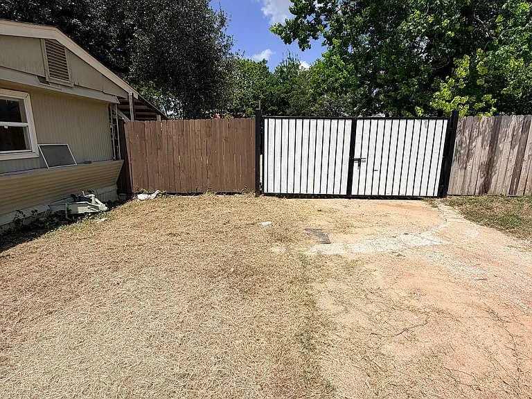 Those white doors open up to the backyard