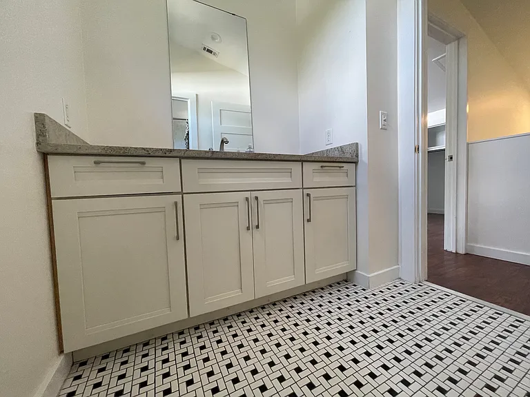 Custom tile bathroom floors.